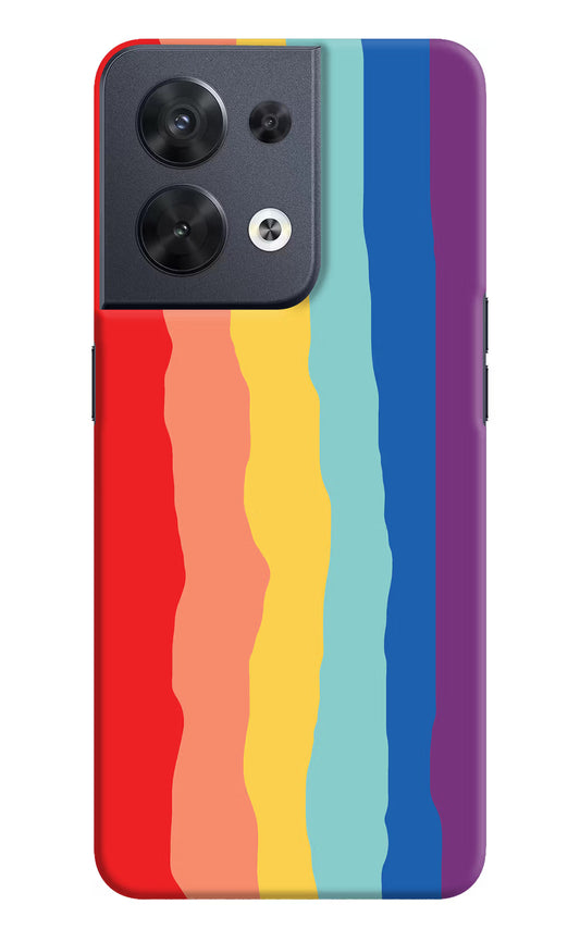 Rainbow Oppo Reno8 Hard Case Back Cover by Casekaro