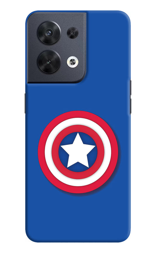 Shield Oppo Reno8 Hard Case Back Cover by Casekaro
