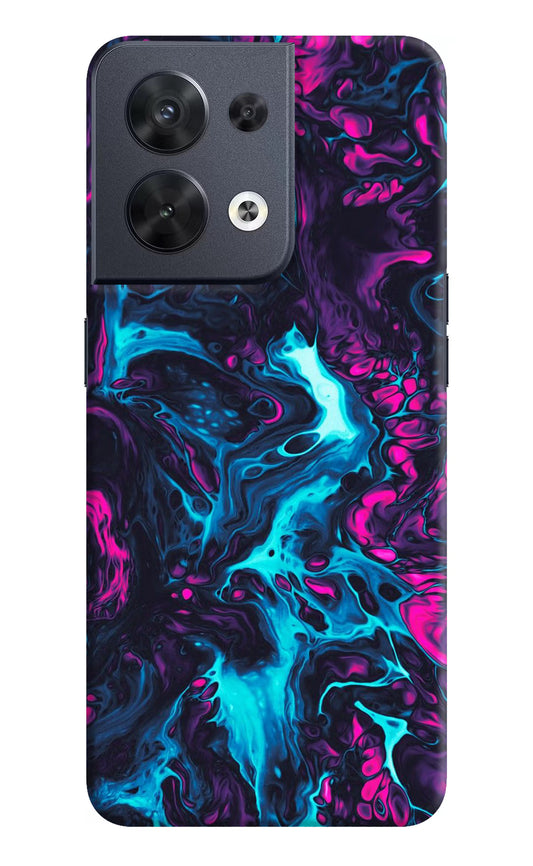 Abstract Oppo Reno8 Hard Case Back Cover by Casekaro