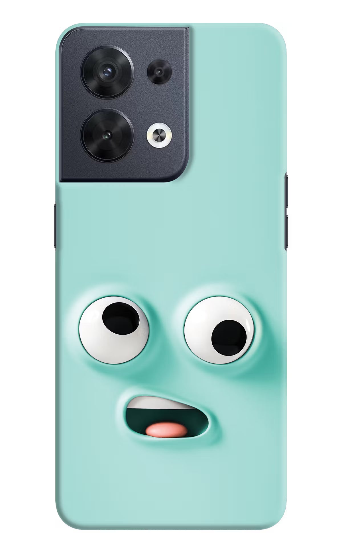 Funny Cartoon Oppo Reno8 Hard Case Back Cover by Casekaro