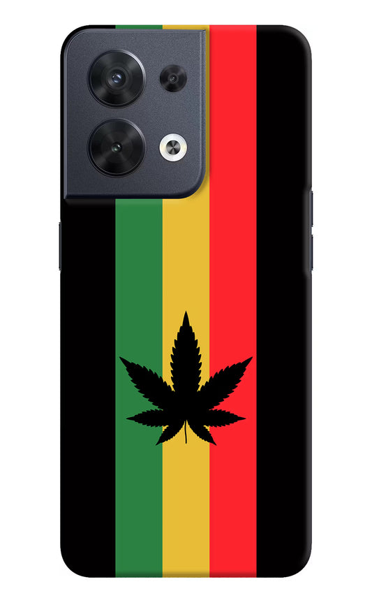 Weed Flag Oppo Reno8 Hard Case Back Cover by Casekaro