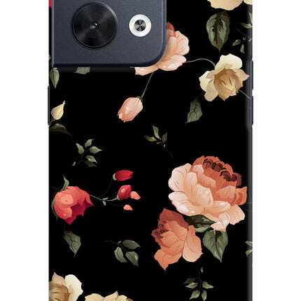 Flowers Oppo Reno8 Hard Case Back Cover by Casekaro
