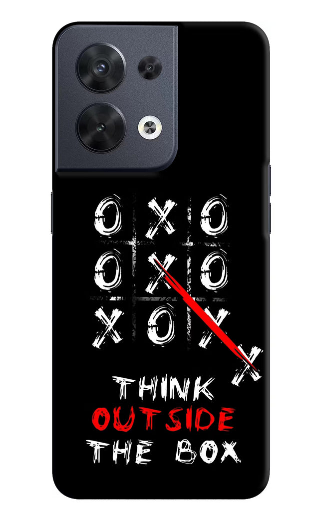 Think out of the BOX Oppo Reno8 Hard Case Back Cover by Casekaro