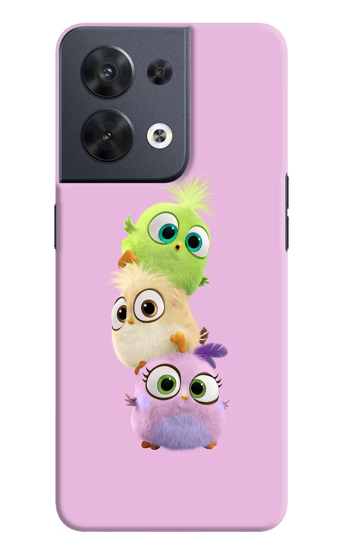 Cute Little Birds Oppo Reno8 Hard Case Back Cover by Casekaro