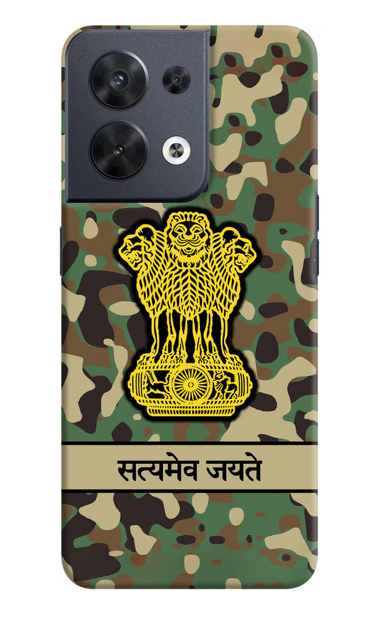 Satyamev Jayate Army Oppo Reno8 Hard Case Back Cover by Casekaro