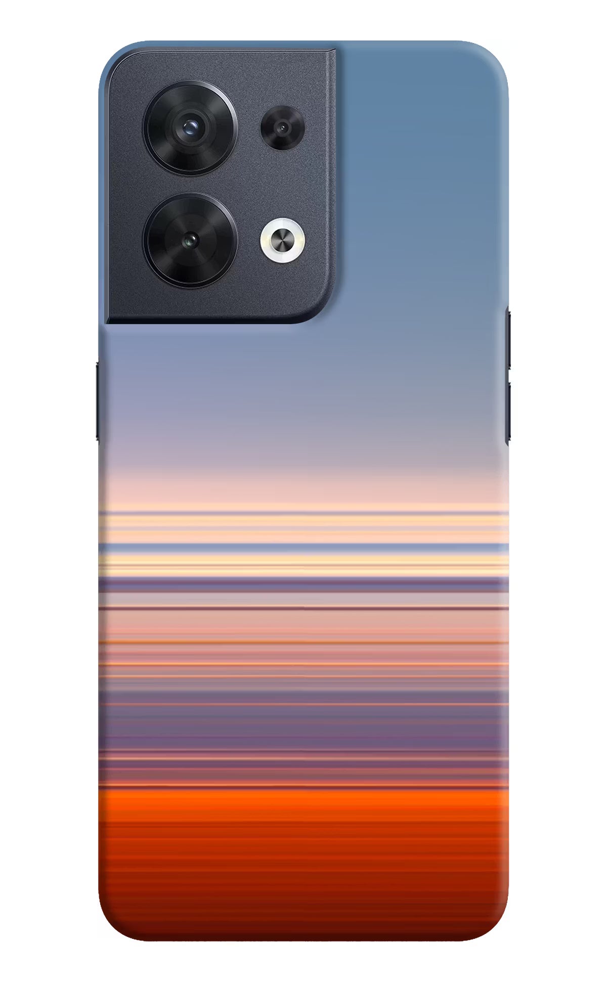 Morning Colors Oppo Reno8 Hard Case Back Cover by Casekaro