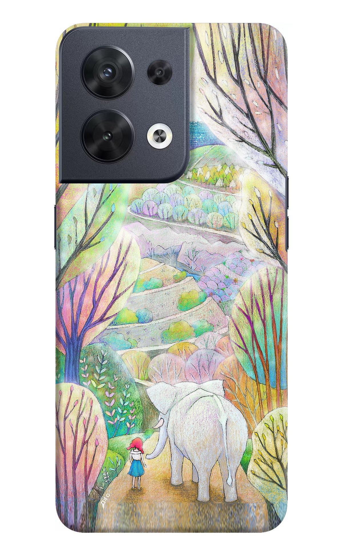 Nature Painting Oppo Reno8 Hard Case Back Cover by Casekaro
