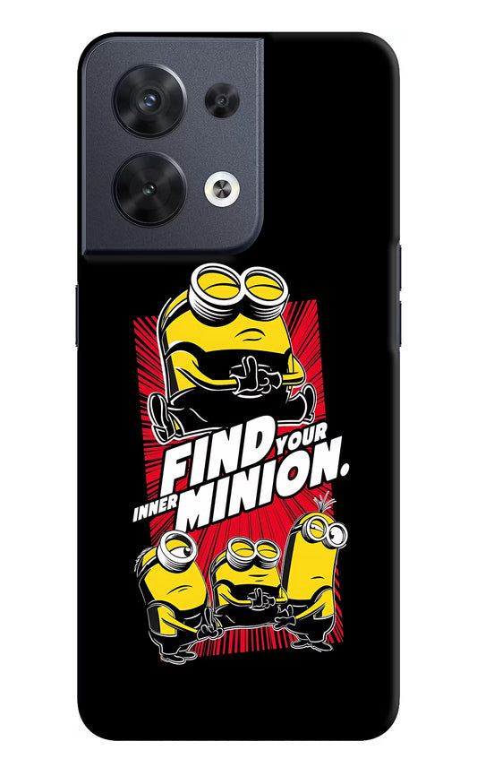 Find your inner Minion Oppo Reno8 Hard Case Back Cover by Casekaro