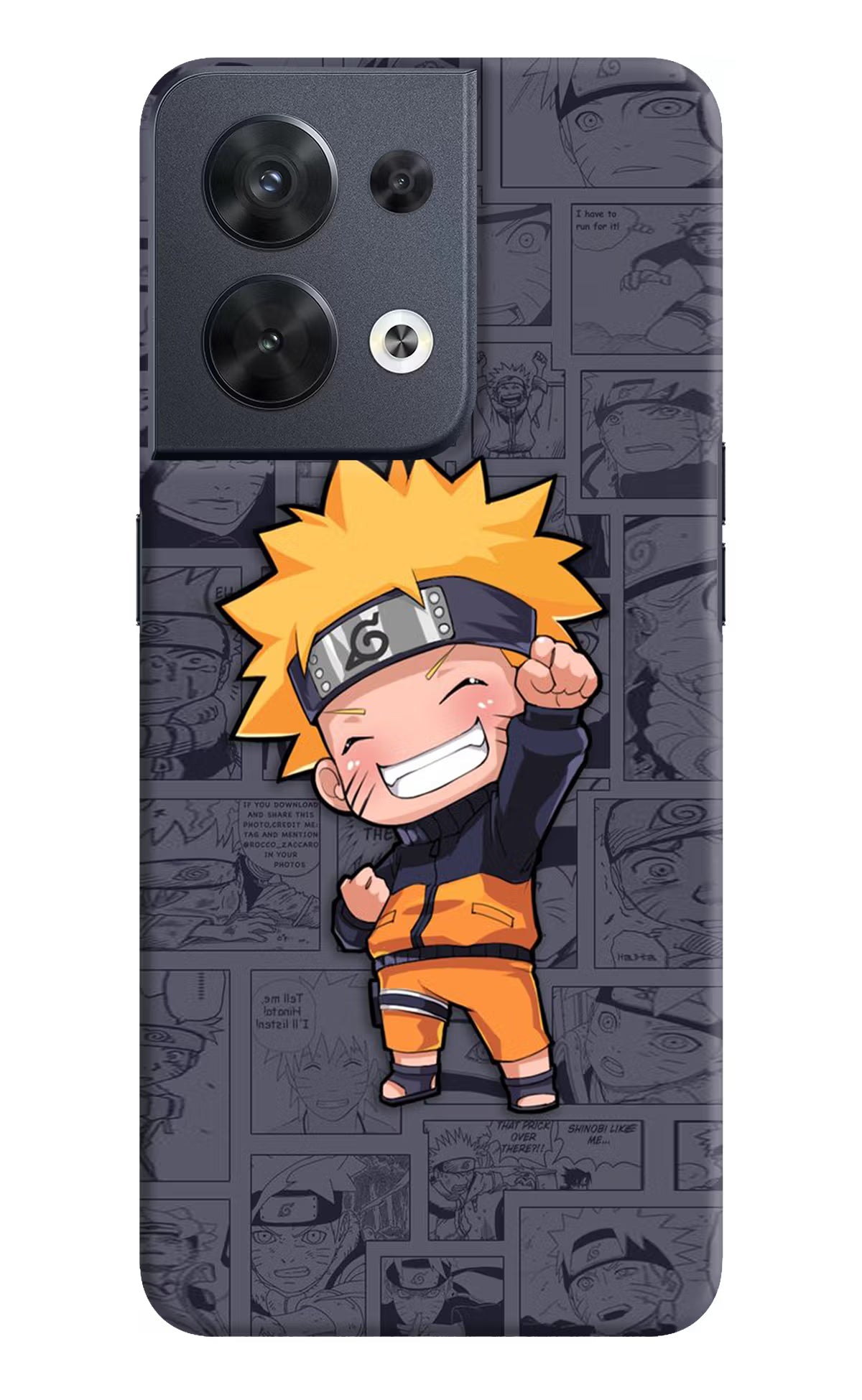 Chota Naruto Oppo Reno8 Hard Case Back Cover by Casekaro