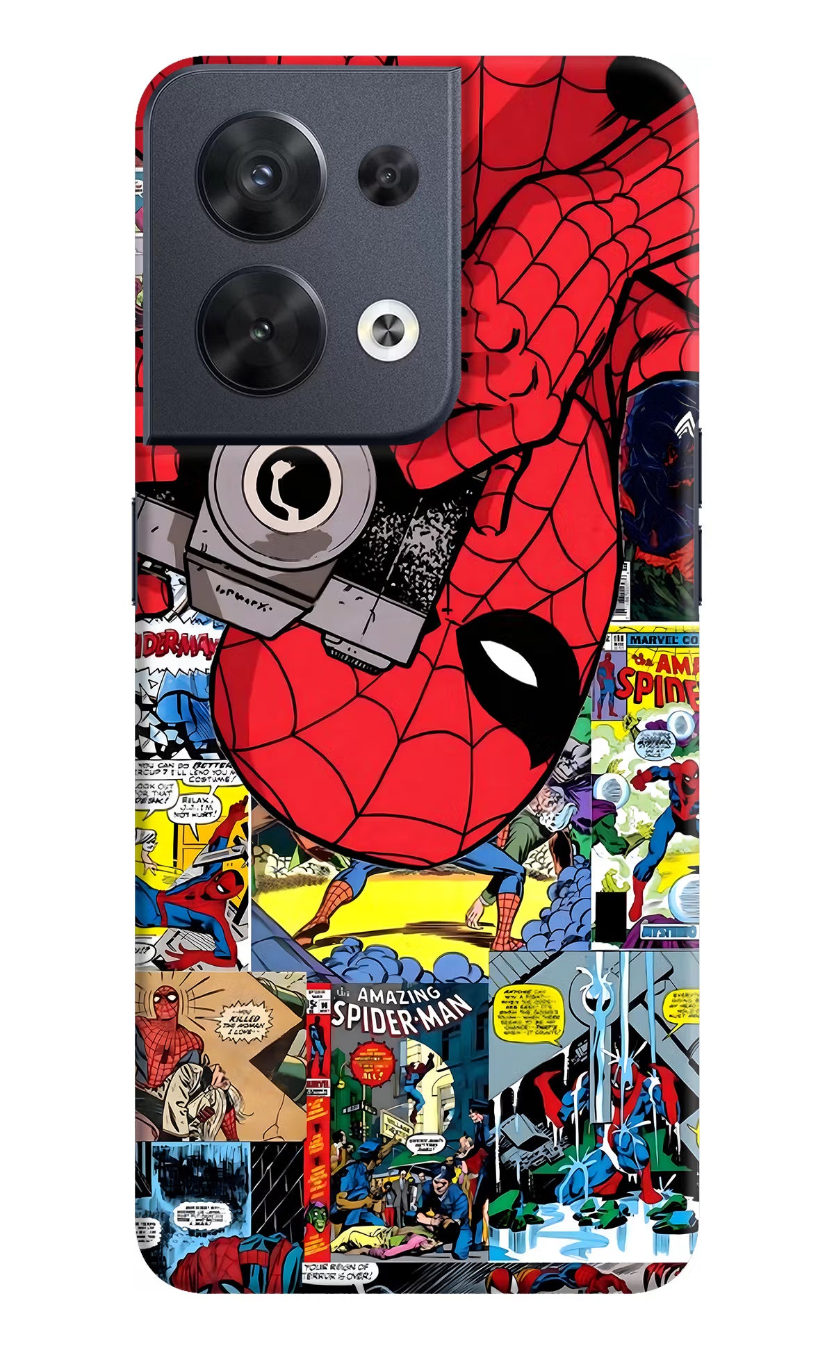 Spider Man Oppo Reno8 Hard Case Back Cover by Casekaro