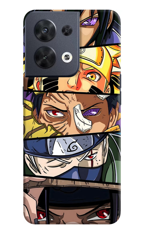 Naruto Character Oppo Reno8 Back Cover