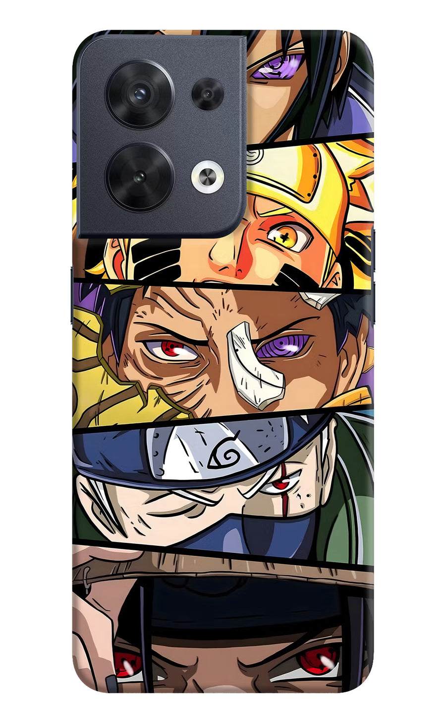 Naruto Character Oppo Reno8 Back Cover, Hard case