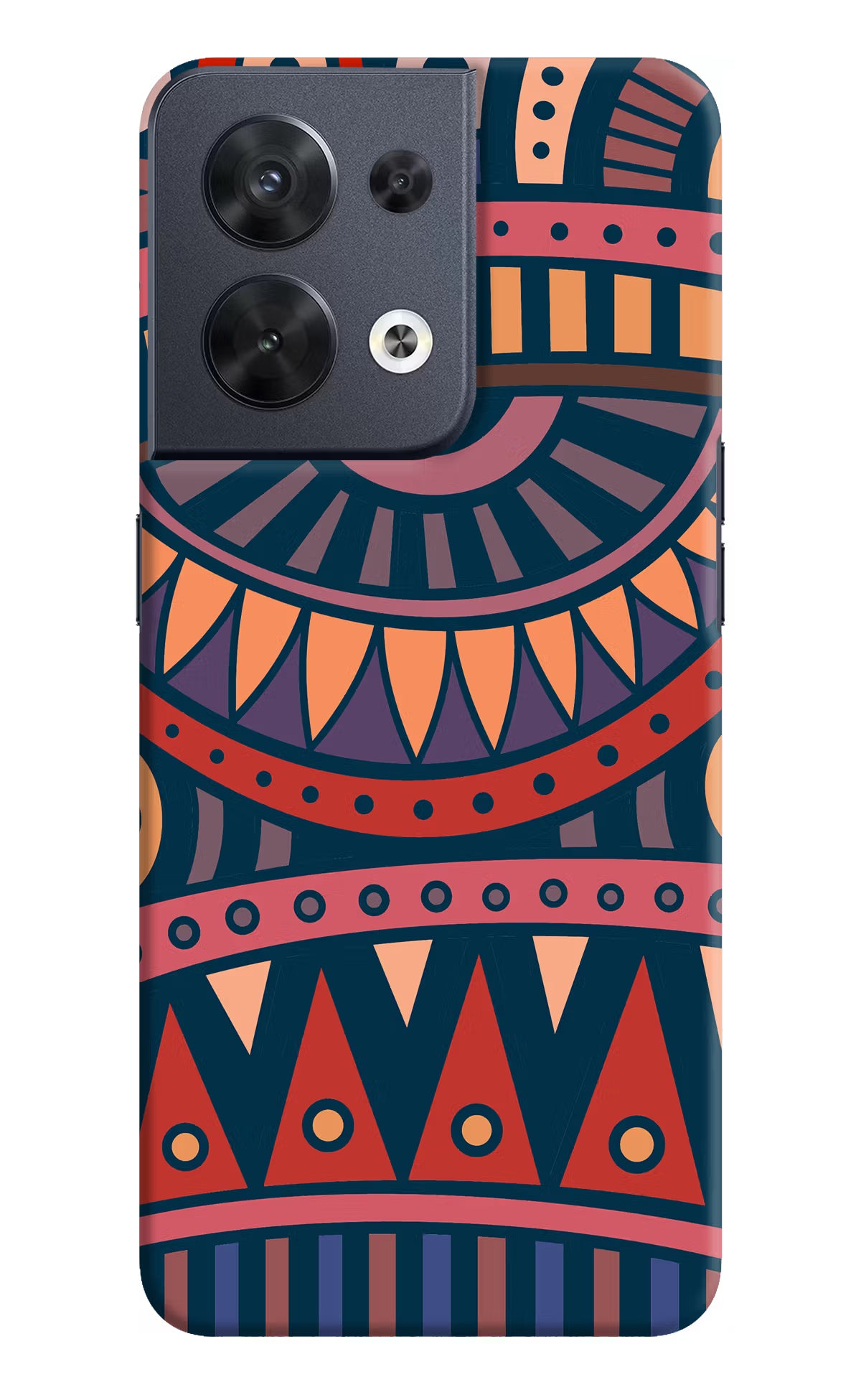 African Culture Design Oppo Reno8 Hard Case Back Cover by Casekaro