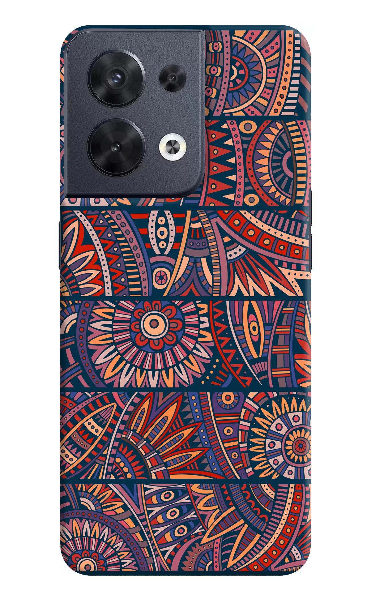 African Culture Design Oppo Reno8 Hard Case Back Cover by Casekaro