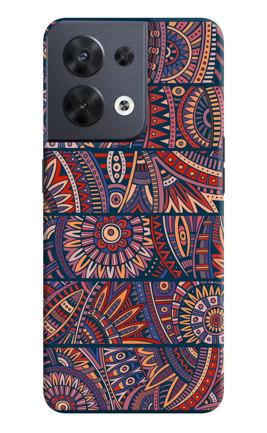 African Culture Design Oppo Reno8 Hard Case Back Cover by Casekaro