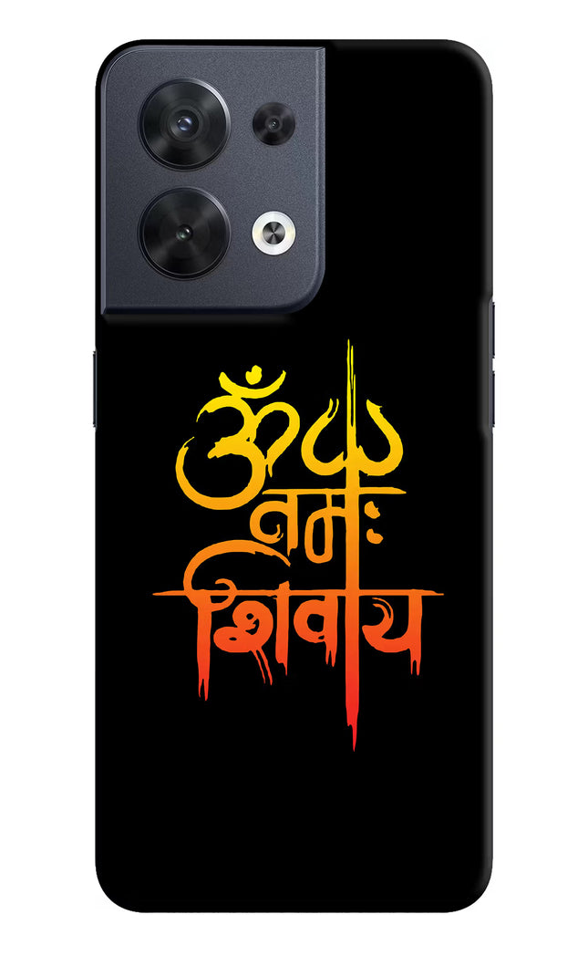 Om Namah Shivay Oppo Reno8 Hard Case Back Cover by Casekaro
