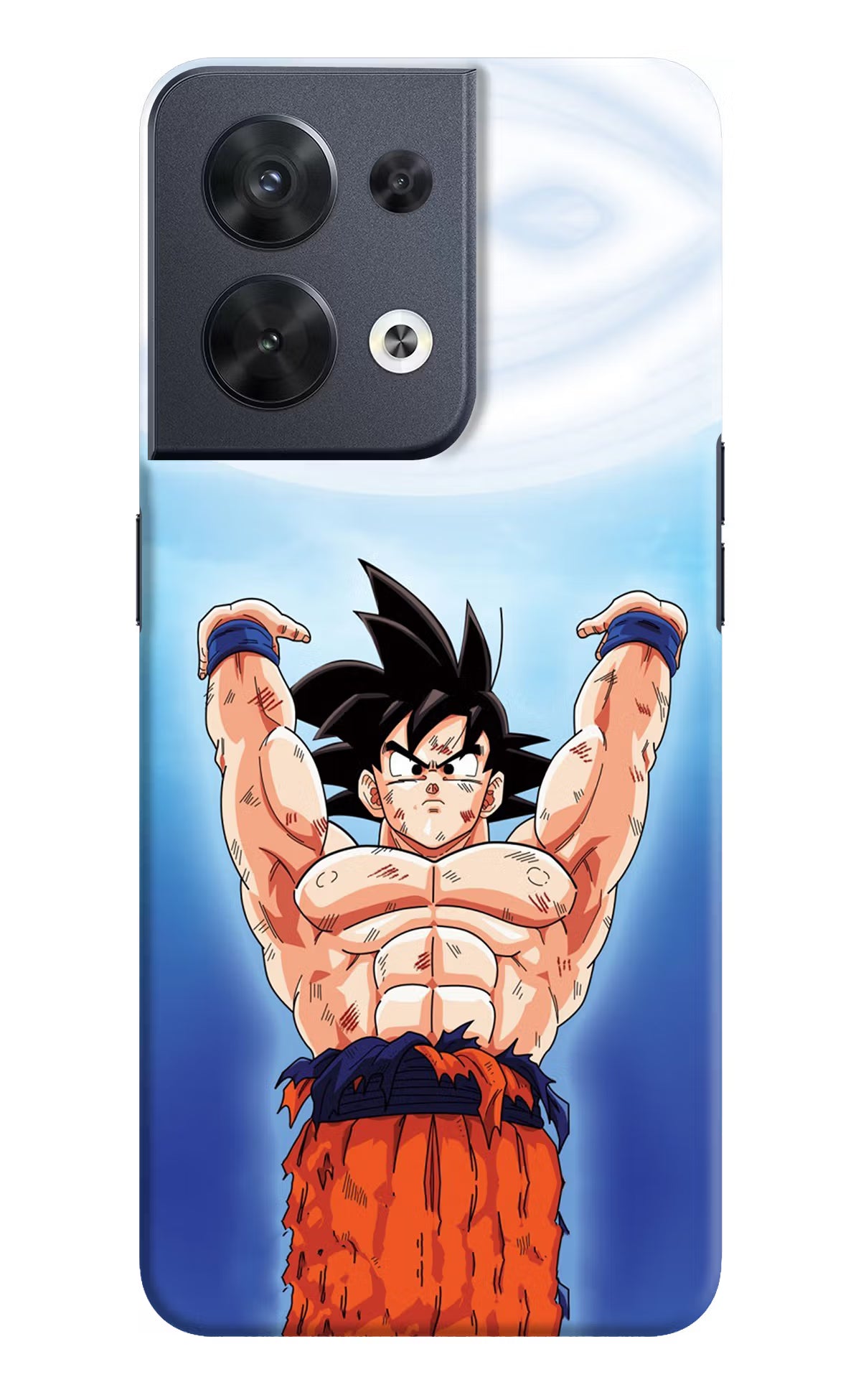 Goku Power Oppo Reno8 Hard Case Back Cover by Casekaro