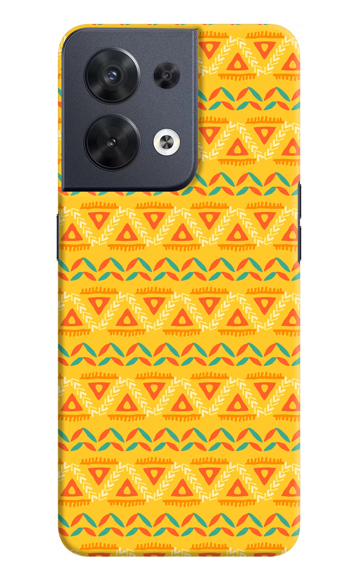Tribal Pattern Oppo Reno8 Hard Case Back Cover by Casekaro