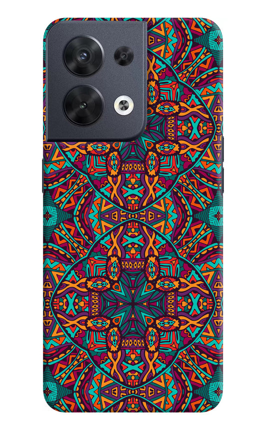 Colour Mandala Oppo Reno8 Hard Case Back Cover by Casekaro