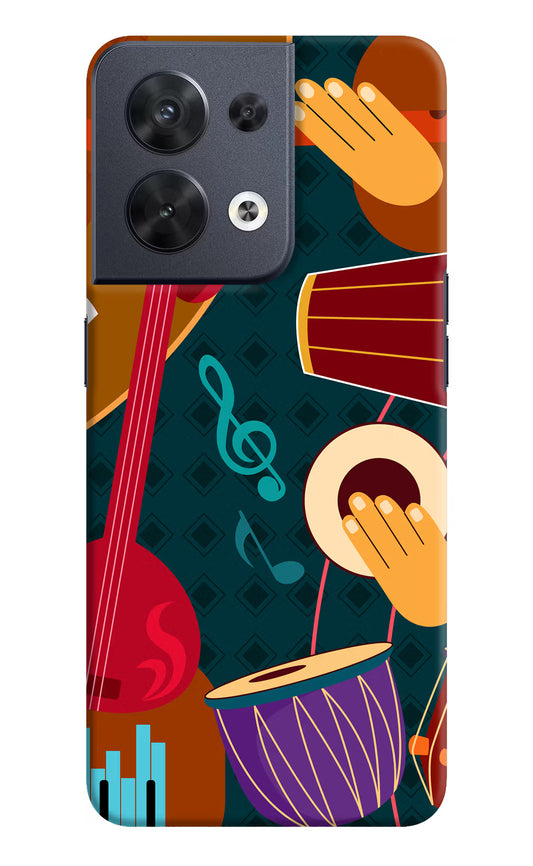 Music Instrument Oppo Reno8 Hard Case Back Cover by Casekaro