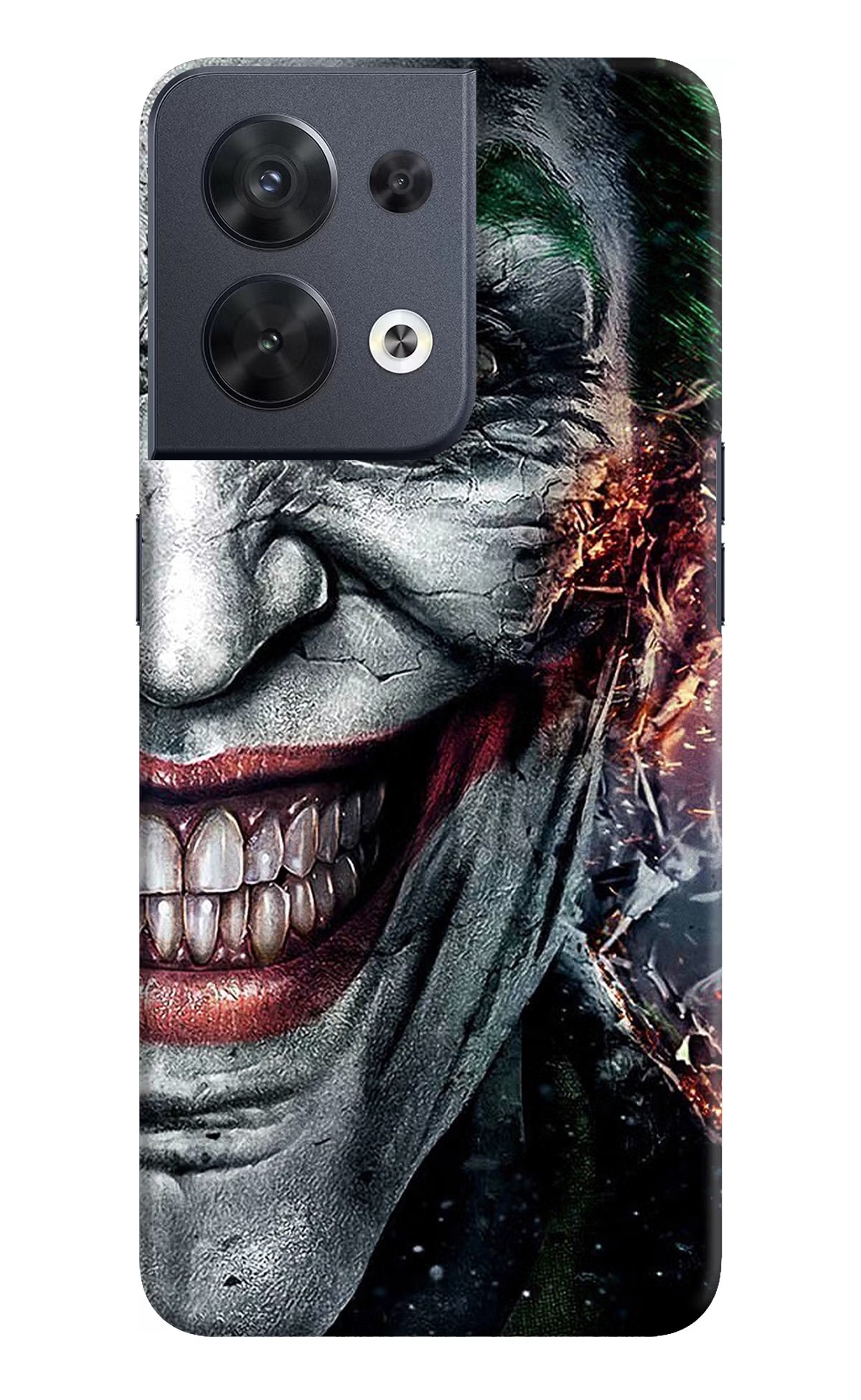 Joker Cam Oppo Reno8 Hard Case Back Cover by Casekaro