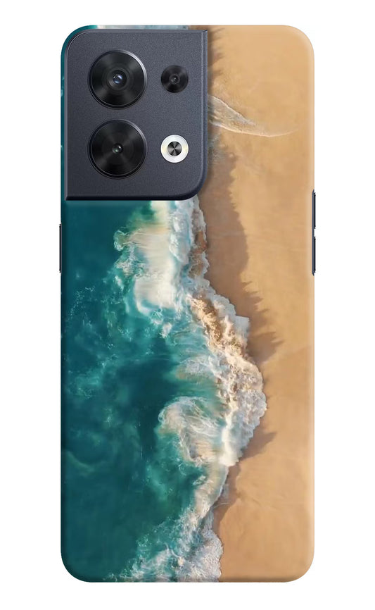 Ocean Beach Oppo Reno8 Hard Case Back Cover by Casekaro
