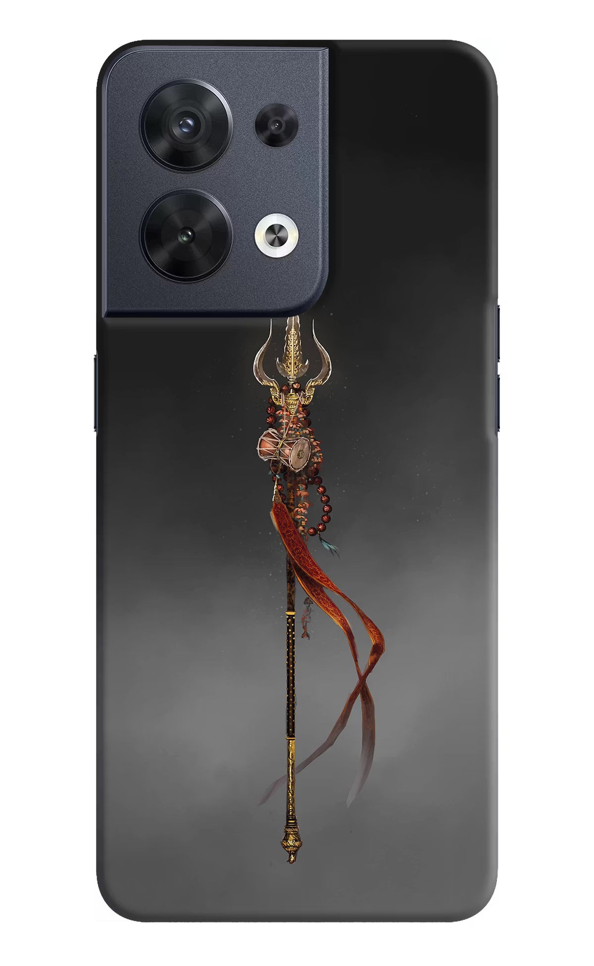 Shiv Trishul Oppo Reno8 Hard Case Back Cover by Casekaro