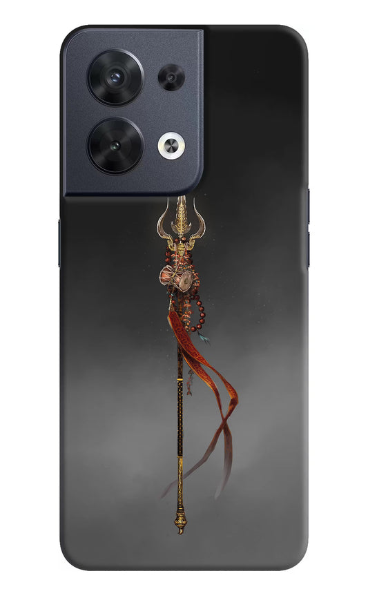 Shiv Trishul Oppo Reno8 Hard Case Back Cover by Casekaro