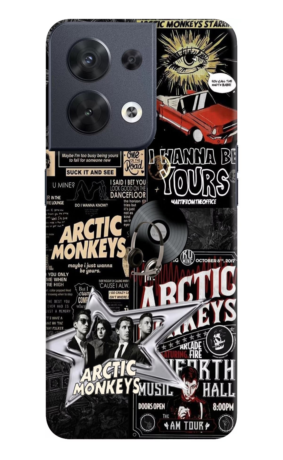 Arctic Monkeys Oppo Reno8 Hard Case Back Cover by Casekaro