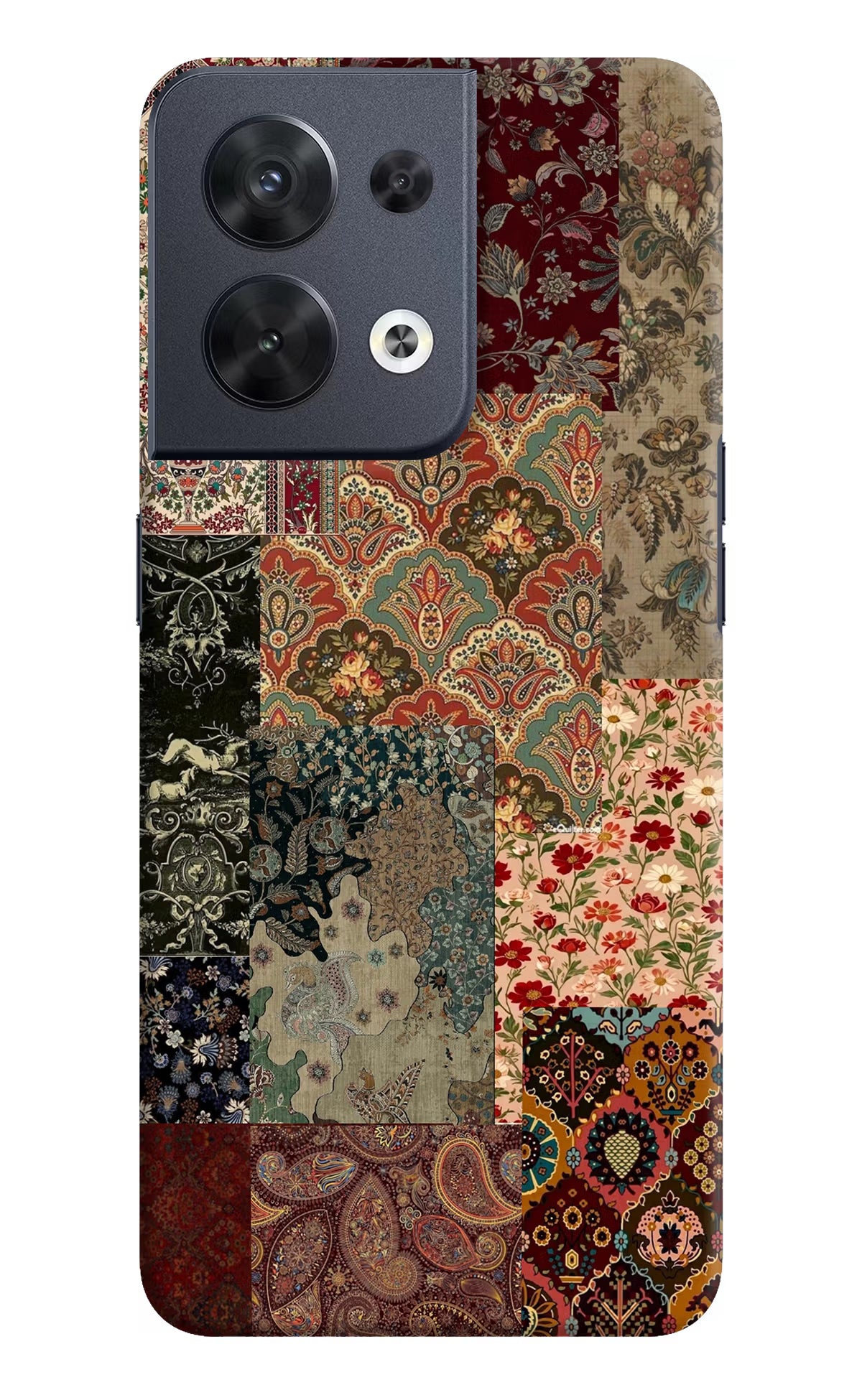 Desi Print Oppo Reno8 Hard Case Back Cover by Casekaro
