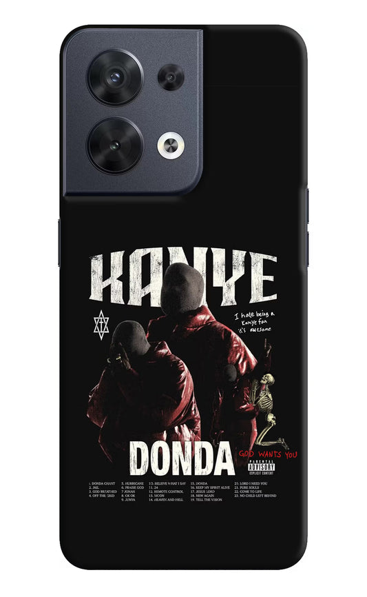 Donda Kanye West Oppo Reno8 Hard Case Back Cover by Casekaro