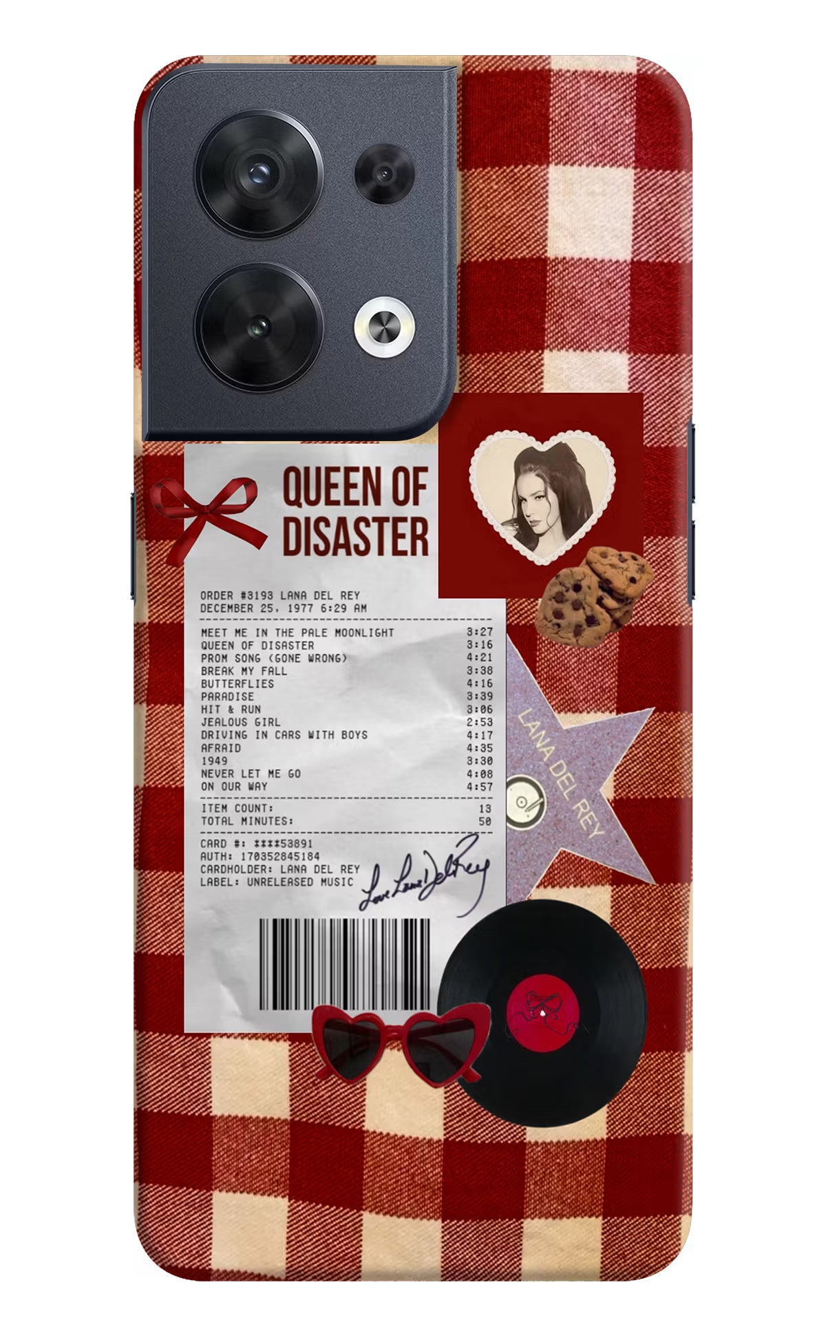 Queen of Disaster Oppo Reno8 Hard Case Back Cover by Casekaro