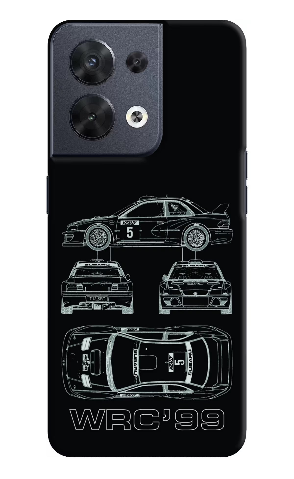 WRC'99 Oppo Reno8 Hard Case Back Cover by Casekaro