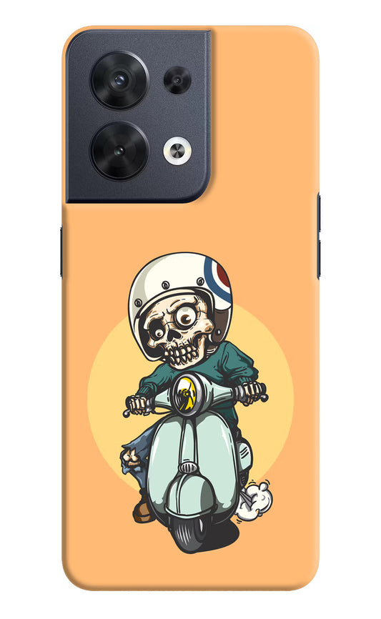 Undead Biker Oppo Reno8 Hard Case Back Cover by Casekaro