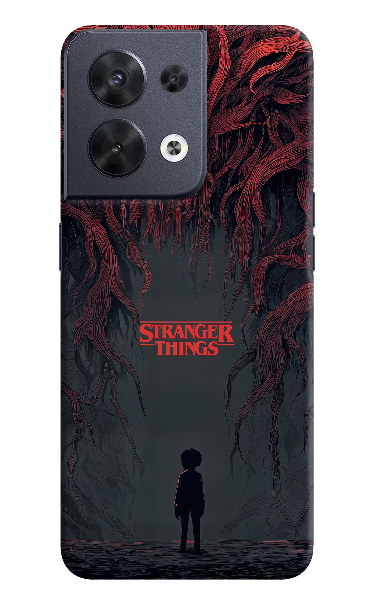 Ordinary Things Dark Side Oppo Reno8 Hard Case Back Cover by Casekaro