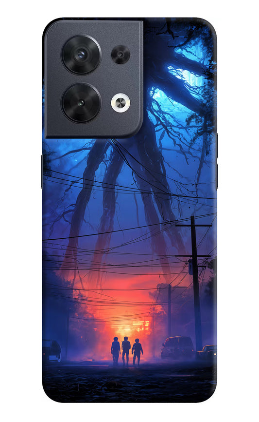 Ordinary Things Shadow Oppo Reno8 Hard Case Back Cover by Casekaro