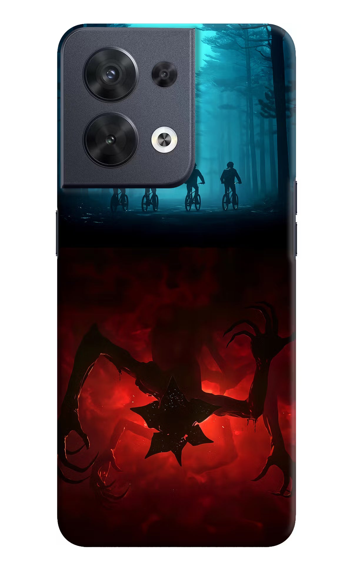 Ordinary Things Downside Up Oppo Reno8 Hard Case Back Cover by Casekaro