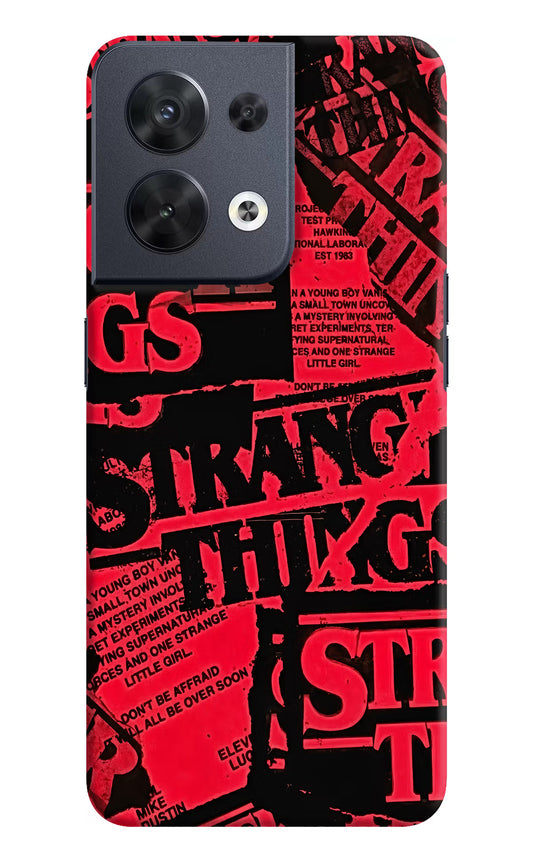 Ordinary Things Oppo Reno8 Hard Case Back Cover by Casekaro