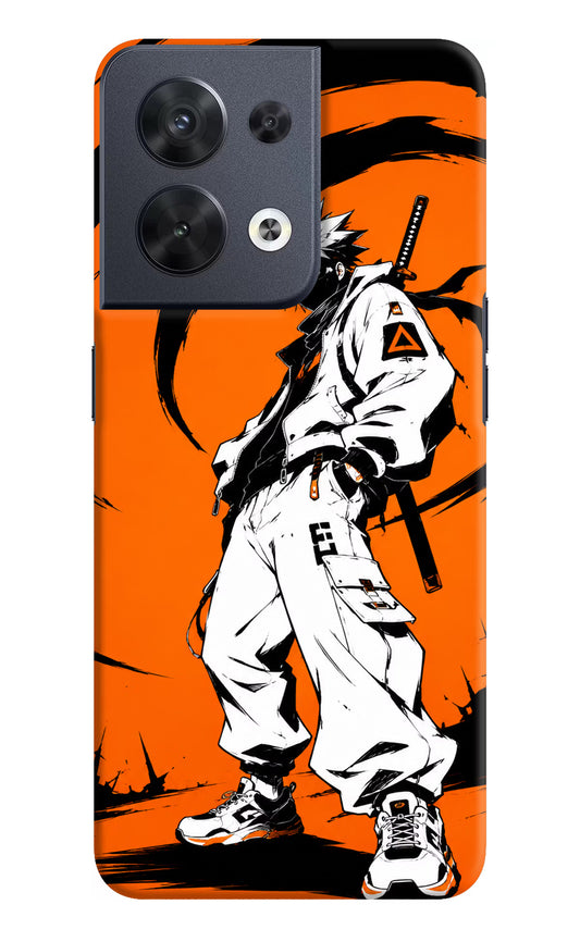 Street Samurai  Oppo Reno8 Hard Case Back Cover by Casekaro