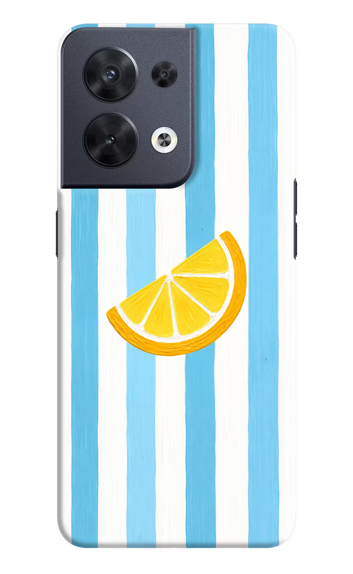 Summer Lemon Oppo Reno8 Hard Case Back Cover by Casekaro