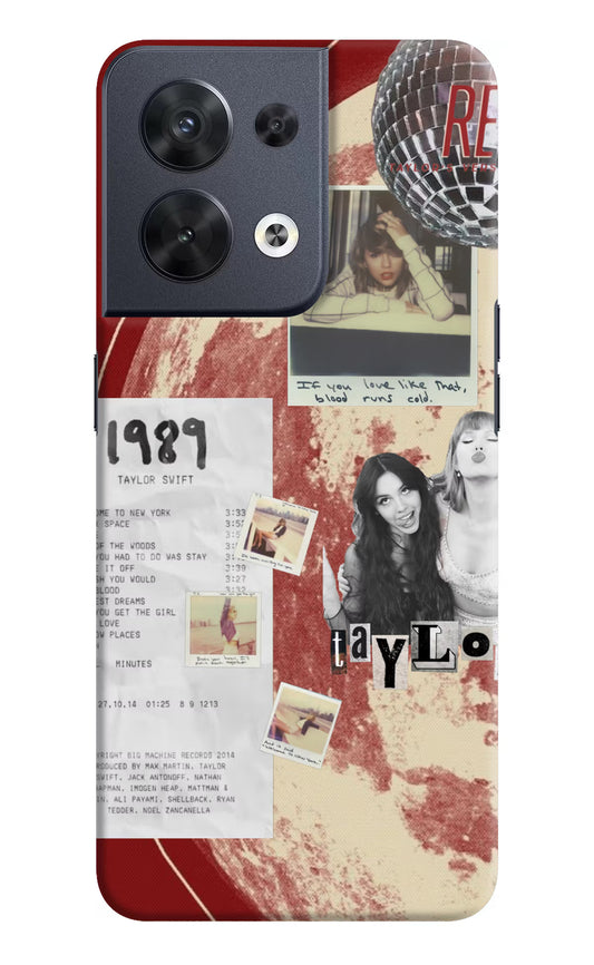 Taylor Swift Oppo Reno8 Back Cover