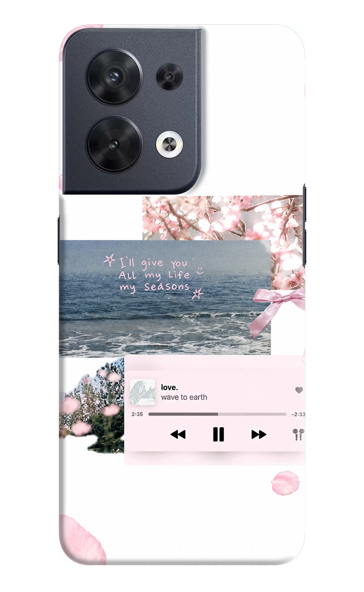 Wave to earth Oppo Reno8 Back Cover