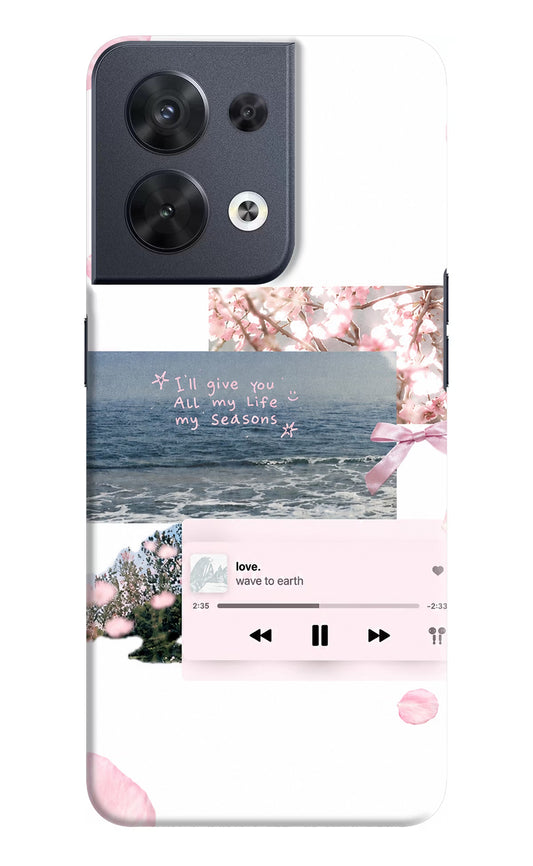 Wave to earth Oppo Reno8 Back Cover