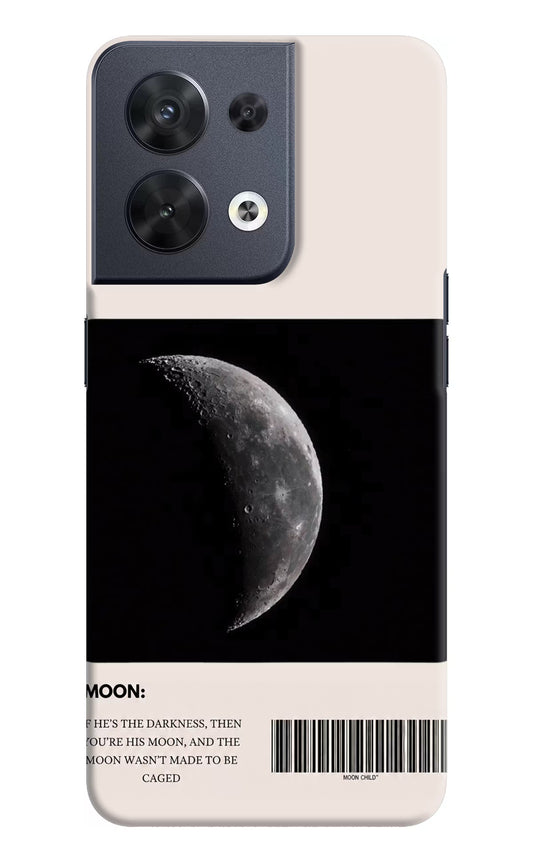 Moon Phase Oppo Reno8 Hard Case Back Cover by Casekaro