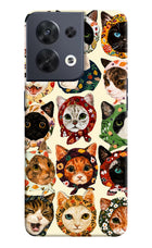 Cool Cat Oppo Reno8 Hard Case Back Cover by Casekaro