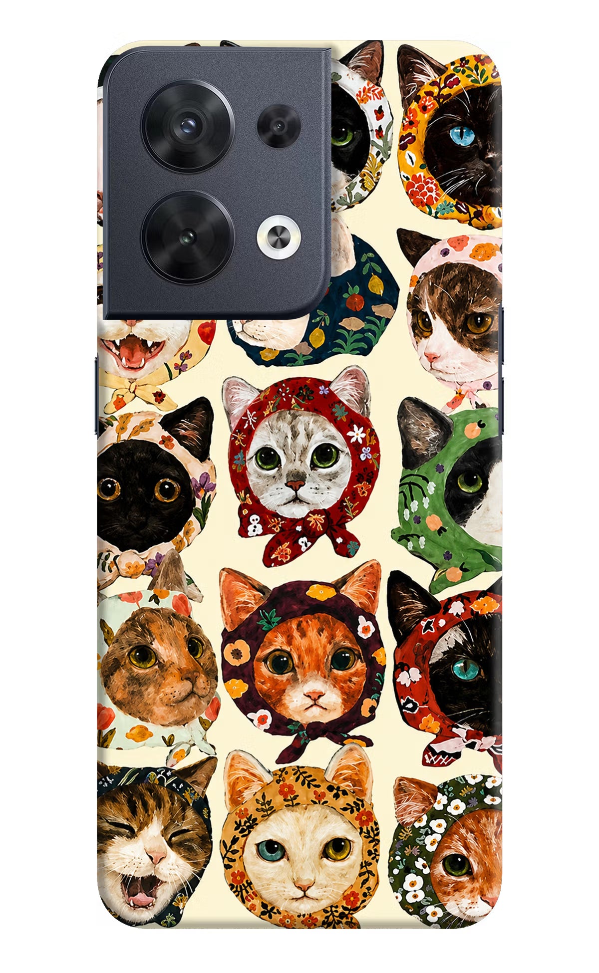 Cool Cat Oppo Reno8 Back Cover