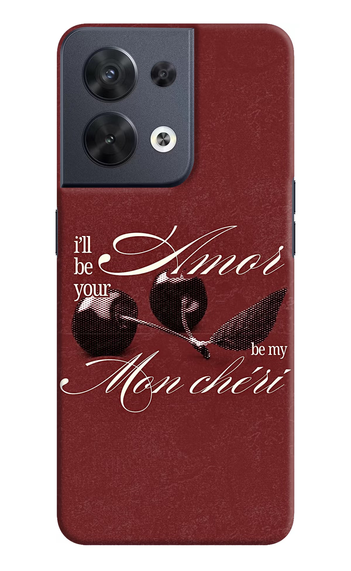 Velvet Cherry Oppo Reno8 Back Cover