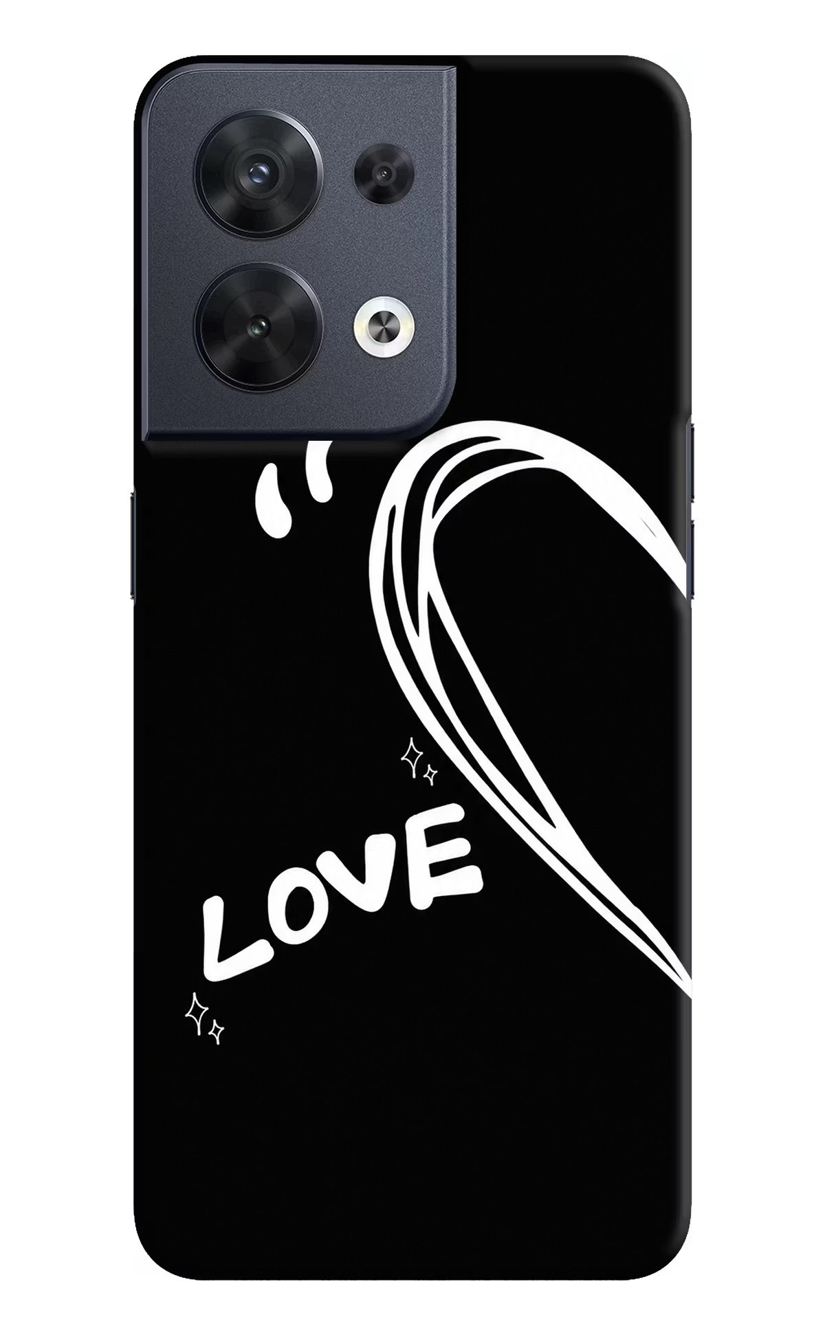 Love Line Oppo Reno8 Back Cover