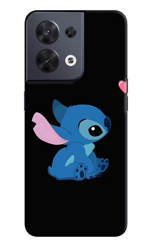 Stitch Crush Oppo Reno8 Hard Case Back Cover by Casekaro