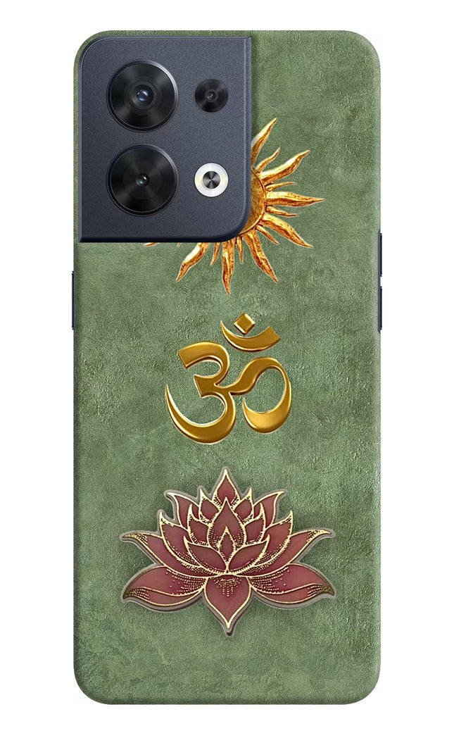 Om & Lotus Oppo Reno8 Back Cover